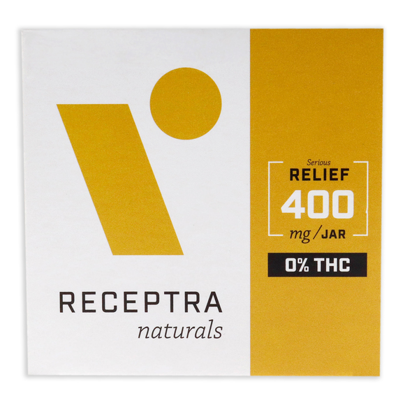 Serious Relief 400mg Or percent THC Drops Balm by Receptra Naturals-1.25 oz - Picture 4 of 5